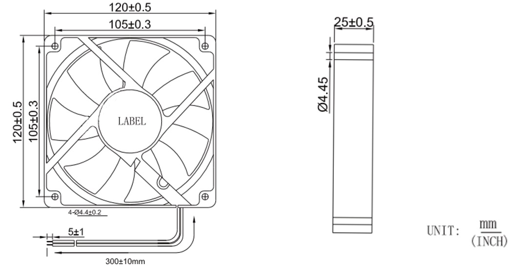 MFE12025 Dimensions